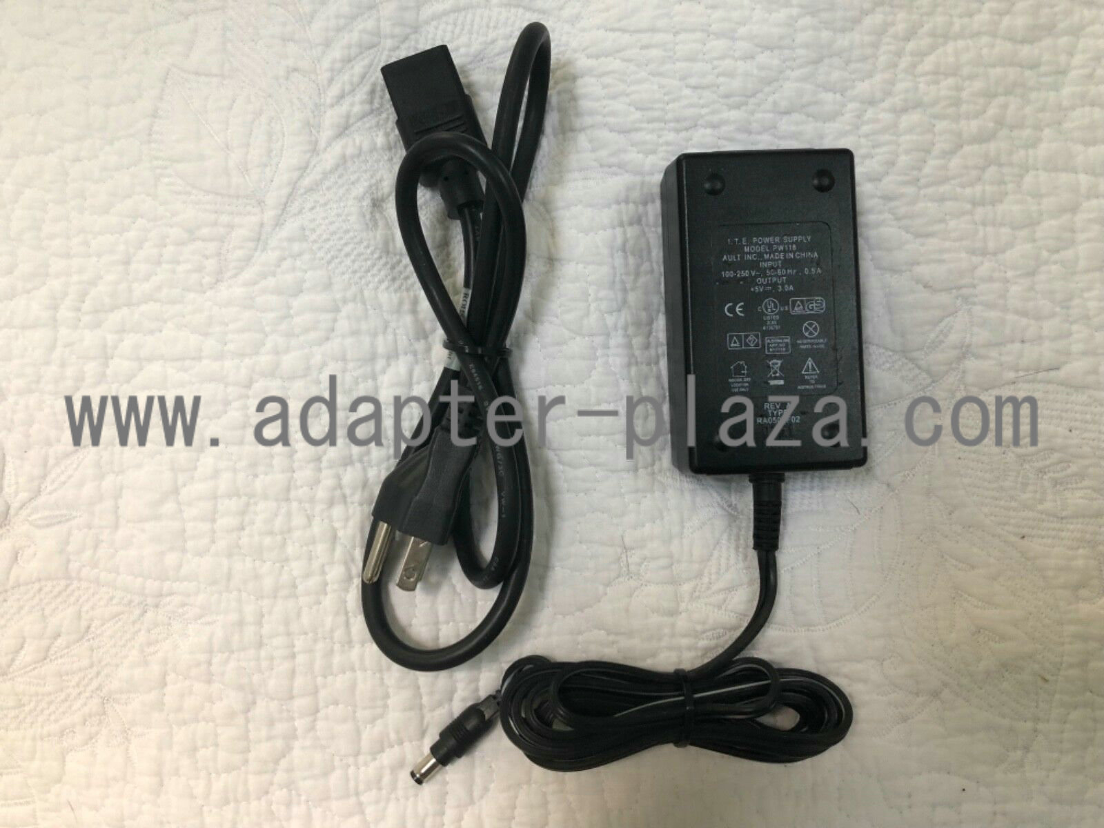New AULT Inc PW118 RA0502F02 5VDC 3.0A power supply ac adapter - Click Image to Close